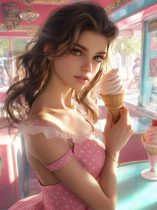 Beautiful Girl | Diamond Painting