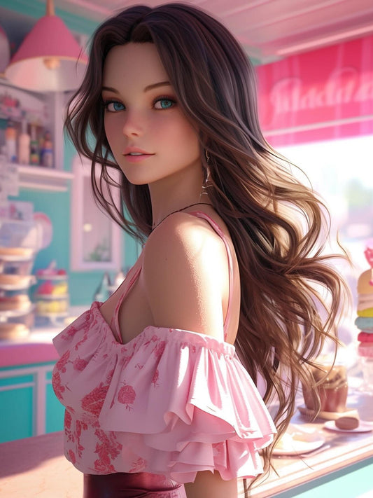 Beautiful Girl | Diamond Painting