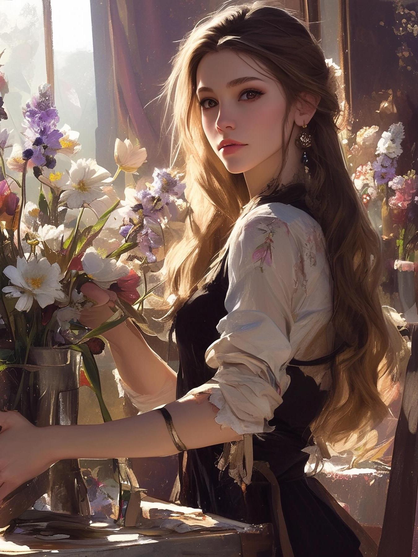 Beautiful Girl | Diamond Painting