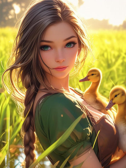 Beautiful Girl | Diamond Painting