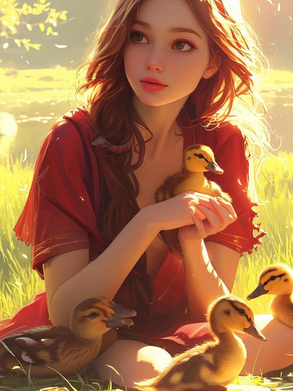 Beautiful Girl | Diamond Painting