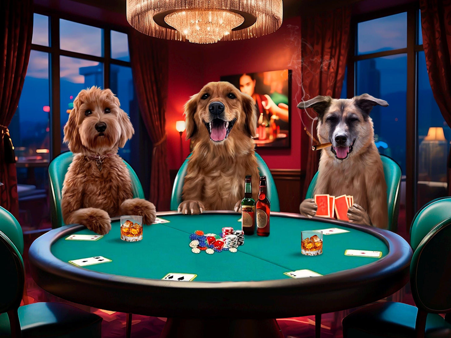 Playing Poker Dog | Diamond Painting