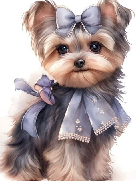 Dog Yorkie | Diamond Painting