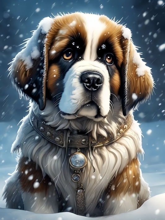 Saint Bernard Dog | Diamond Painting
