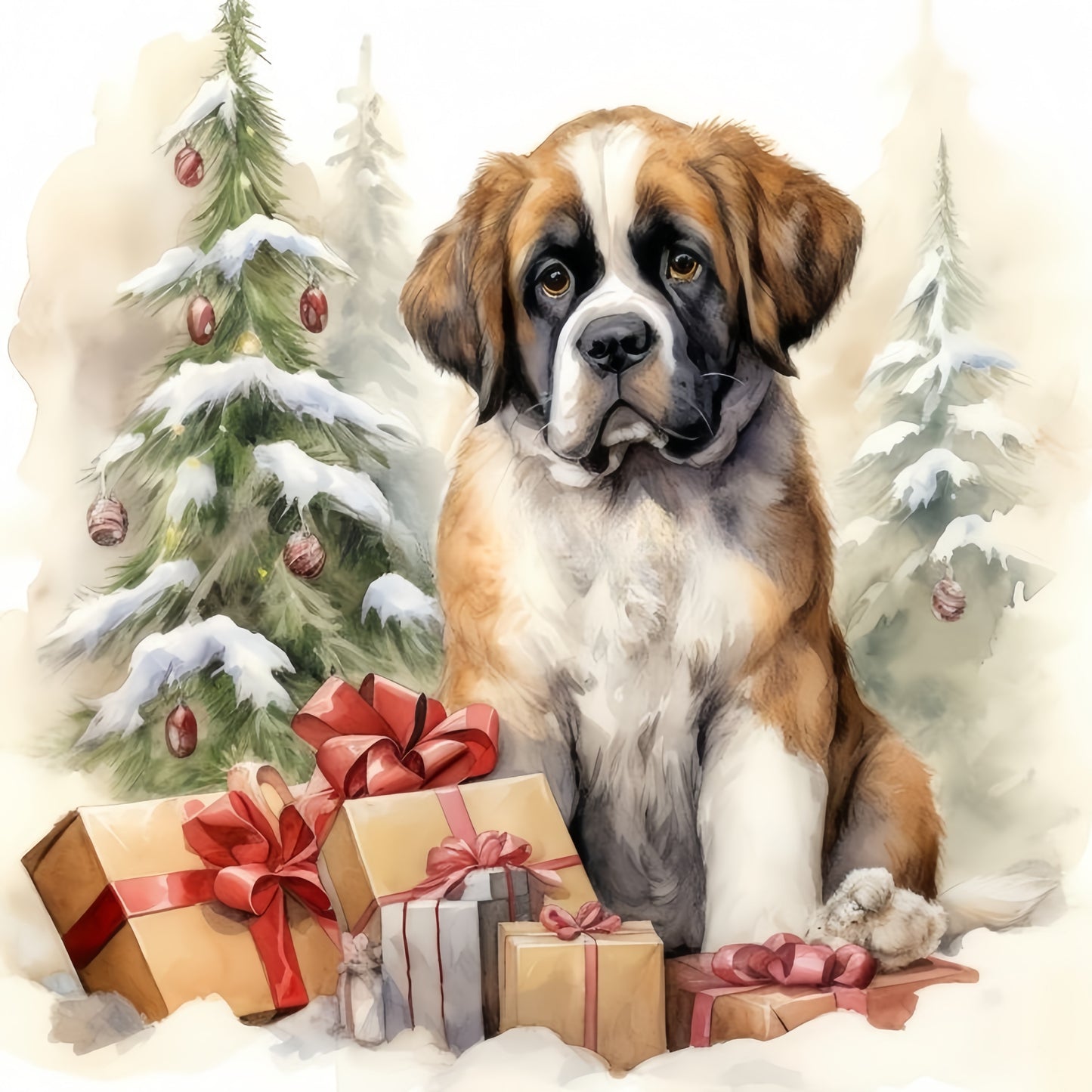Saint Bernard Dog | Diamond Painting