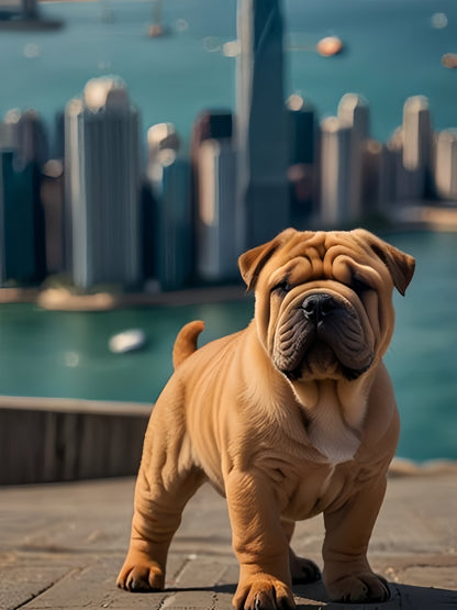 Shar Pei Dog | Diamond Painting