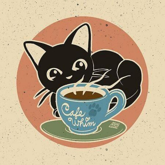 Cat Cafe Coffee | Diamond Painting