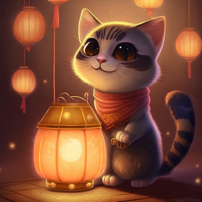 Midnight Cat | Diamond Painting