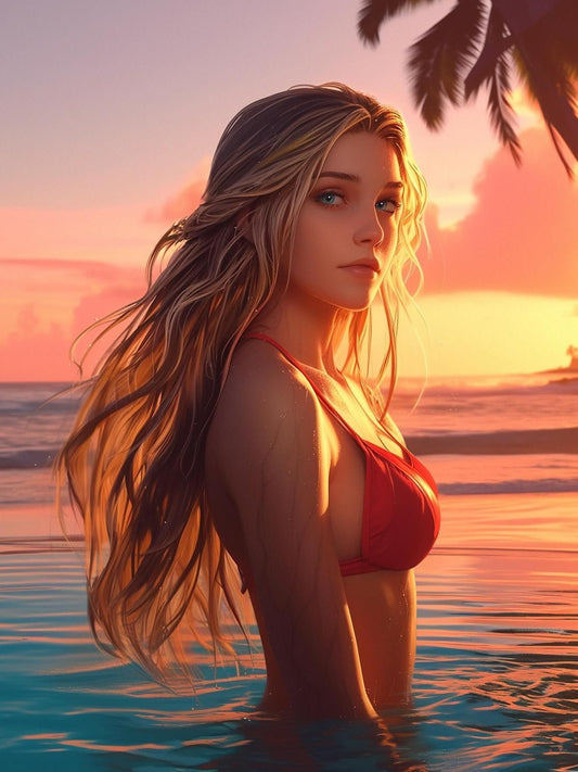 Beautiful Girl | Diamond Painting