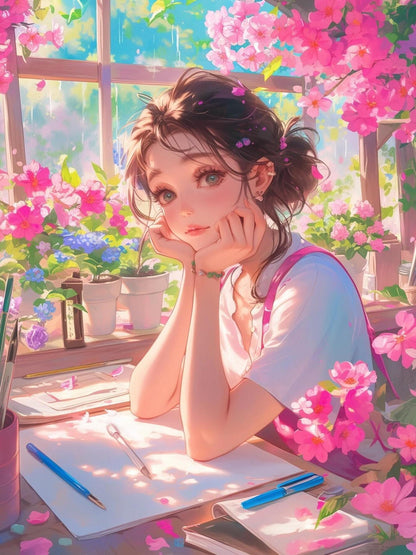 Beautiful Girl | Diamond Painting