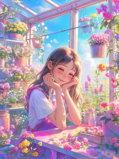 Beautiful Girl | Diamond Painting