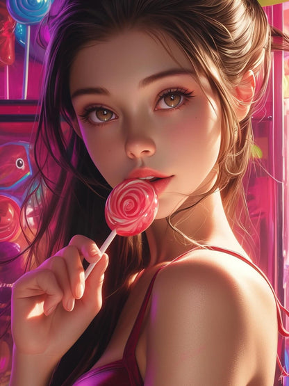 Beautiful Girl | Diamond Painting