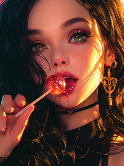 Beautiful Girl | Diamond Painting