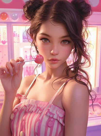 Beautiful Girl | Diamond Painting