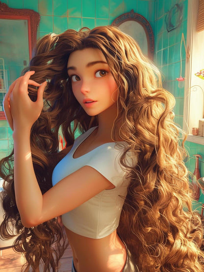 Beautiful Girl | Diamond Painting