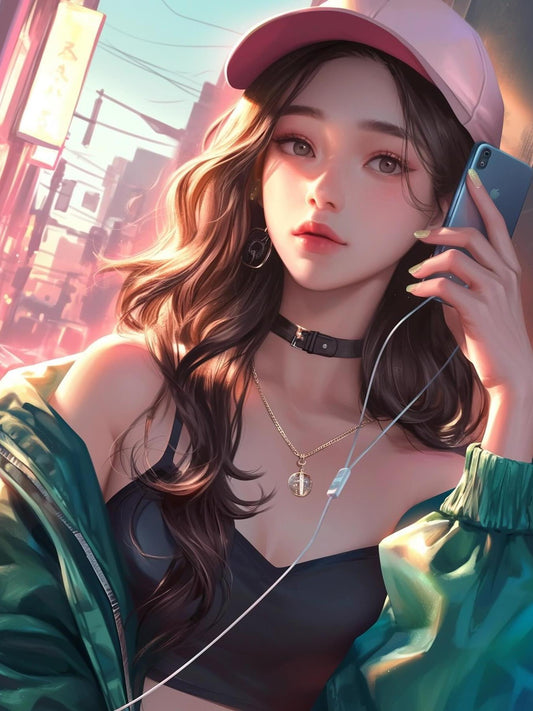 Beautiful Girl | Diamond Painting