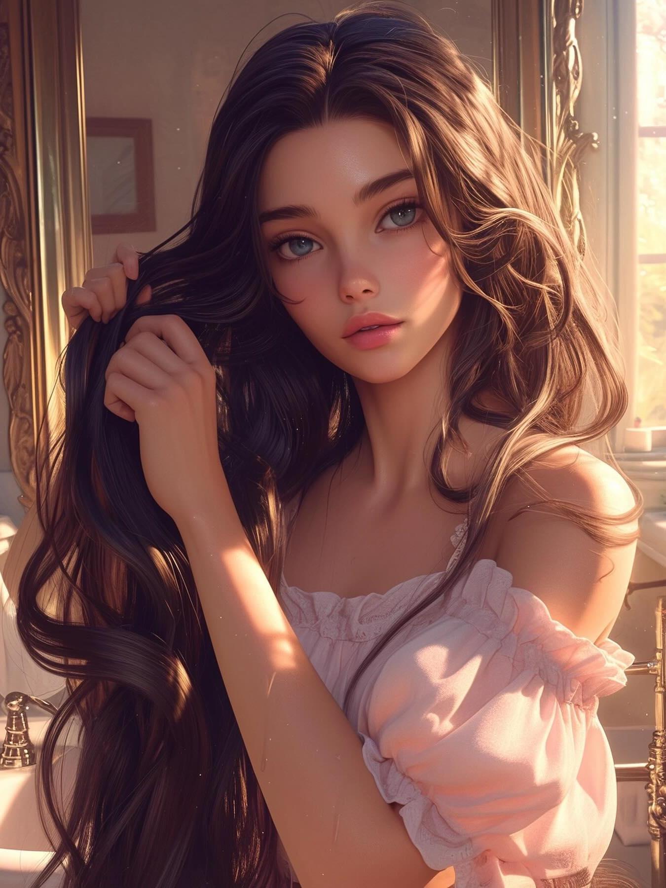 Beautiful Girl | Diamond Painting