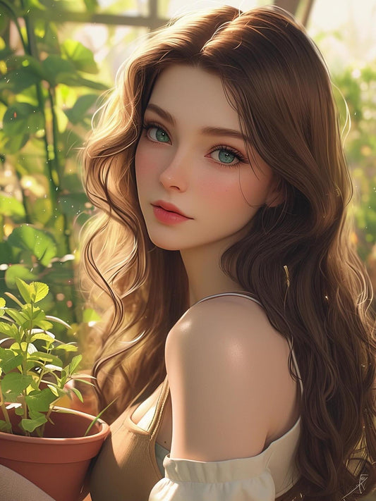 Beautiful Girl | Diamond Painting