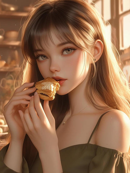 Beautiful Girl | Diamond Painting
