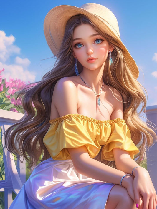 Beautiful Girl | Diamond Painting