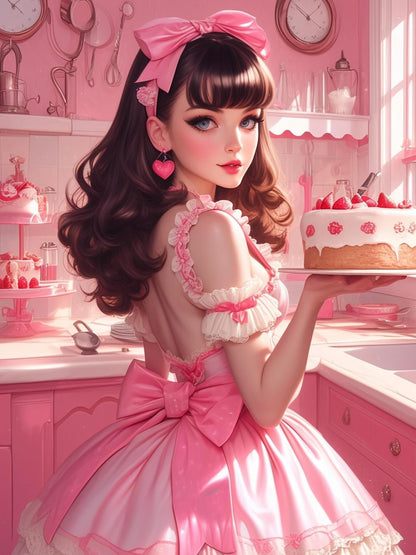 Beautiful Girl | Diamond Painting