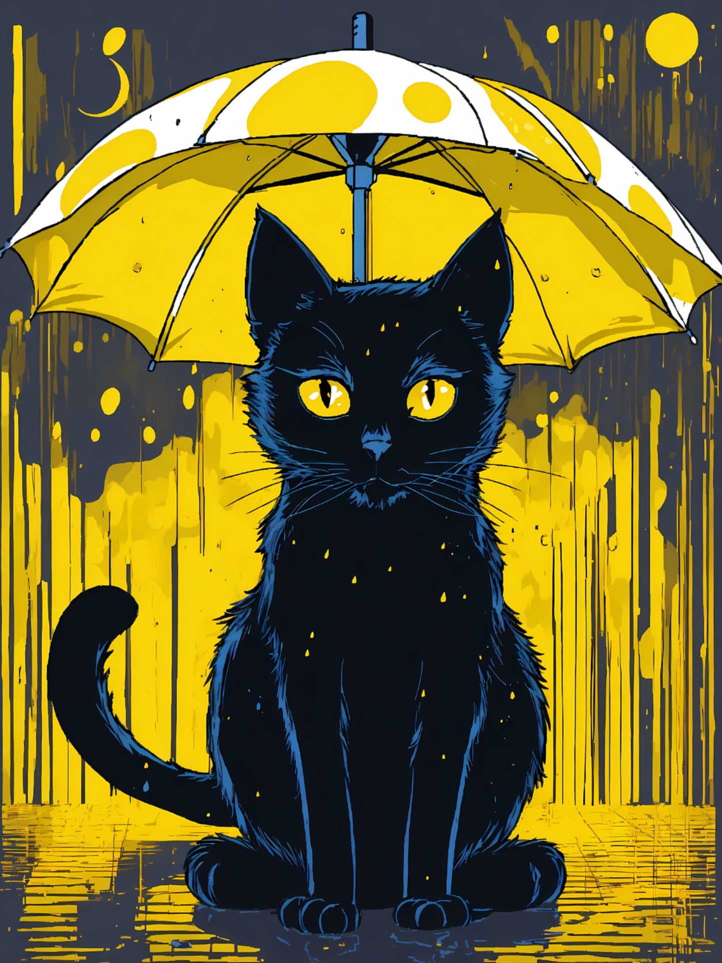 Raining Cat and Dog | Diamond Painting