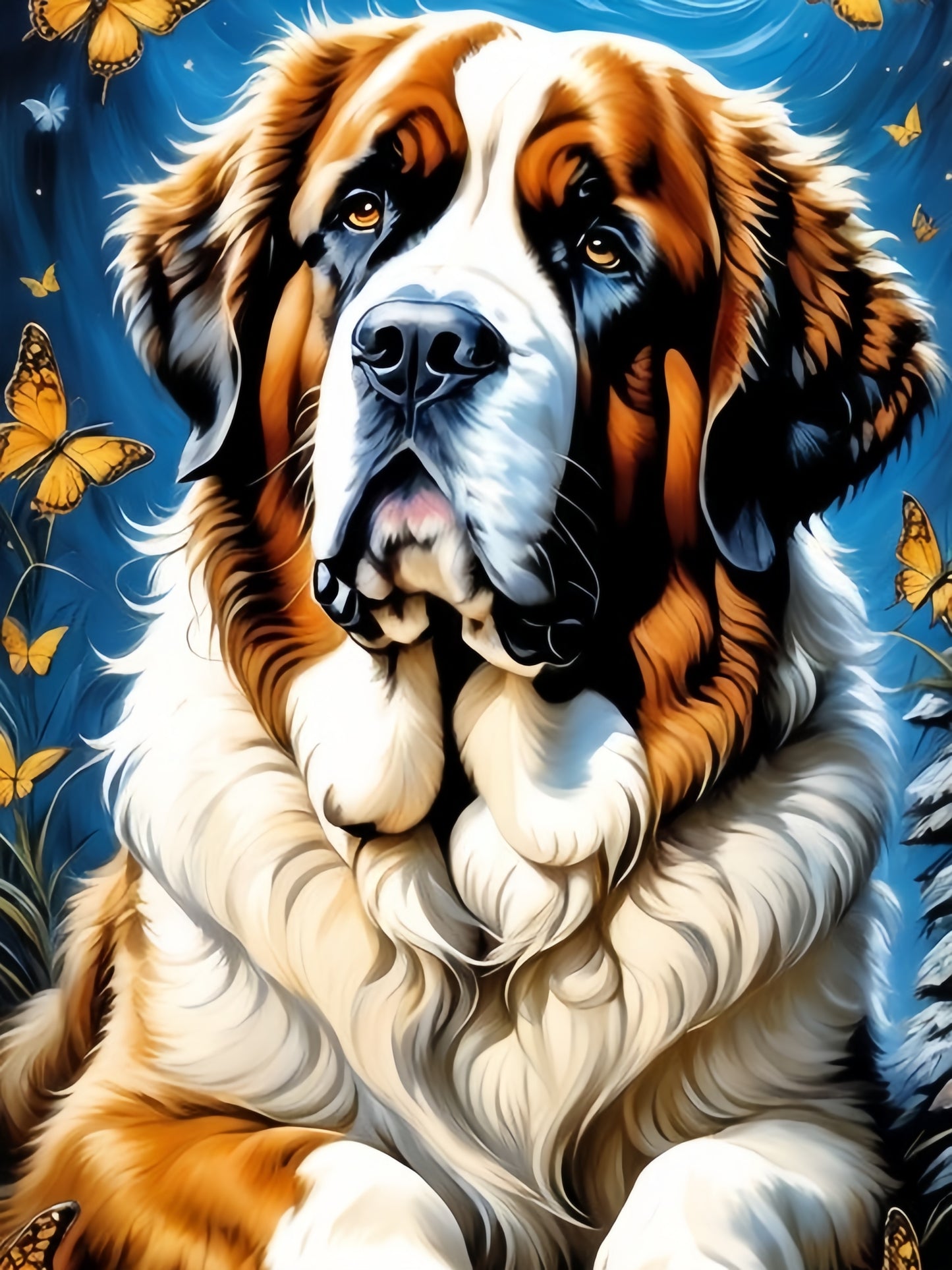 Saint Bernard Dog | Diamond Painting