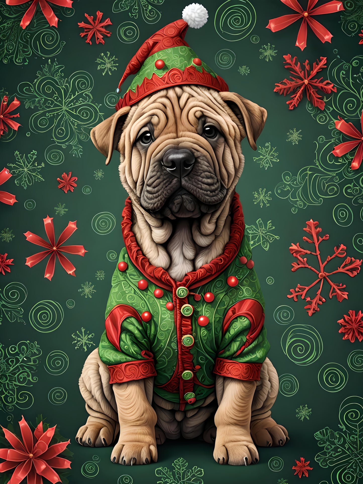 Shar Pei Dog | Diamond Painting