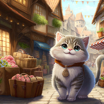 Bell Cat | Diamond Painting