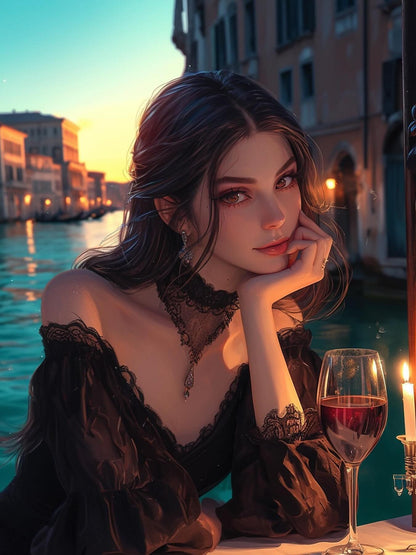 Beautiful Girl | Diamond Painting