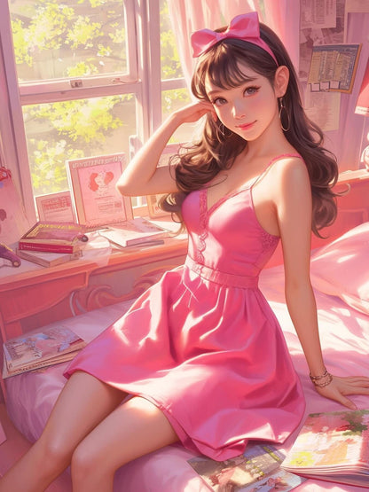 Beautiful Girl | Diamond Painting