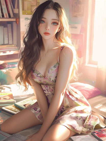 Beautiful Girl | Diamond Painting