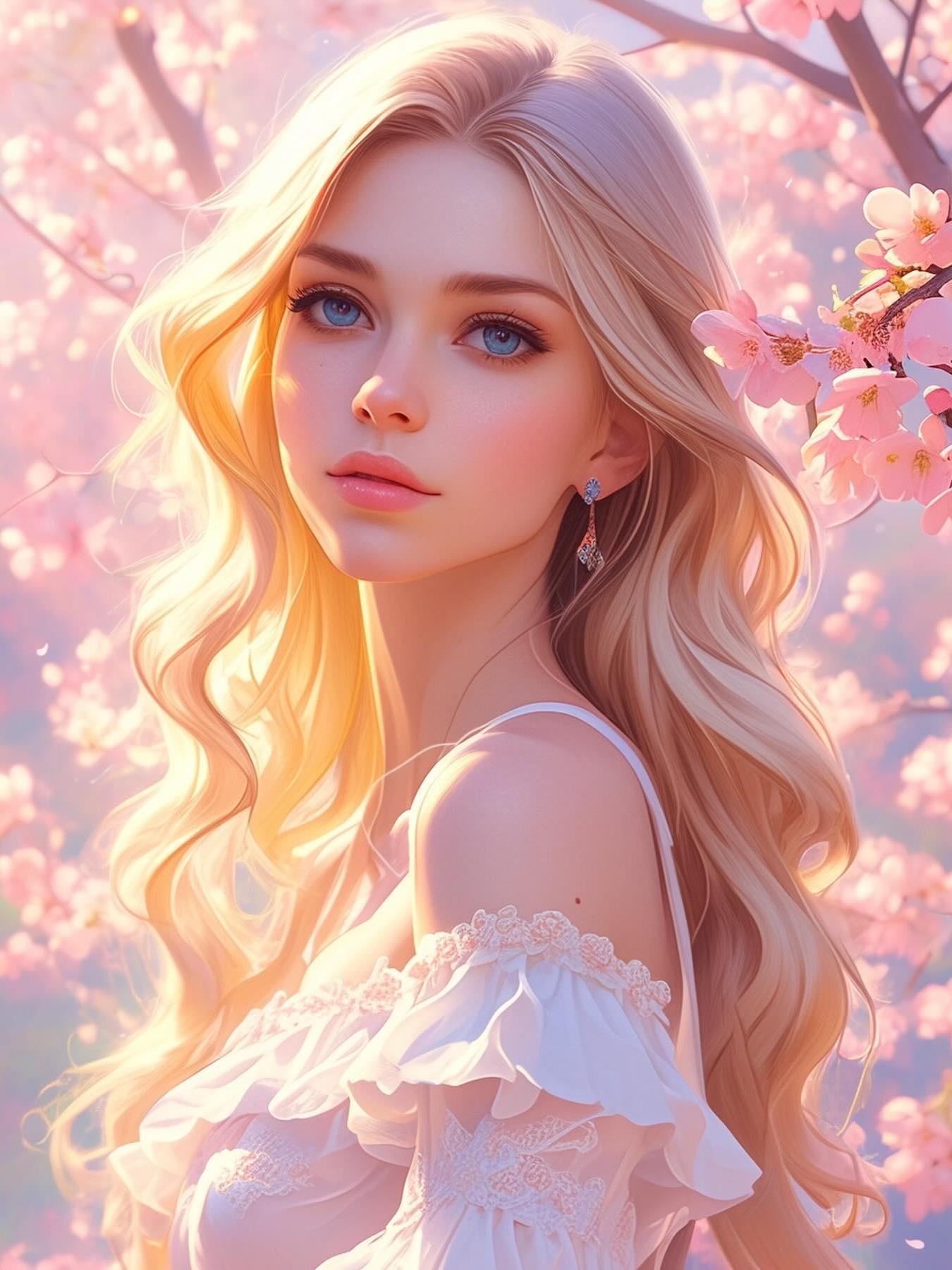 Beautiful Girl | Diamond Painting