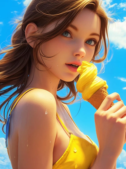 Beautiful Girl | Diamond Painting