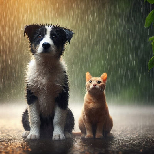 Raining Cat and Dog | Diamond Painting