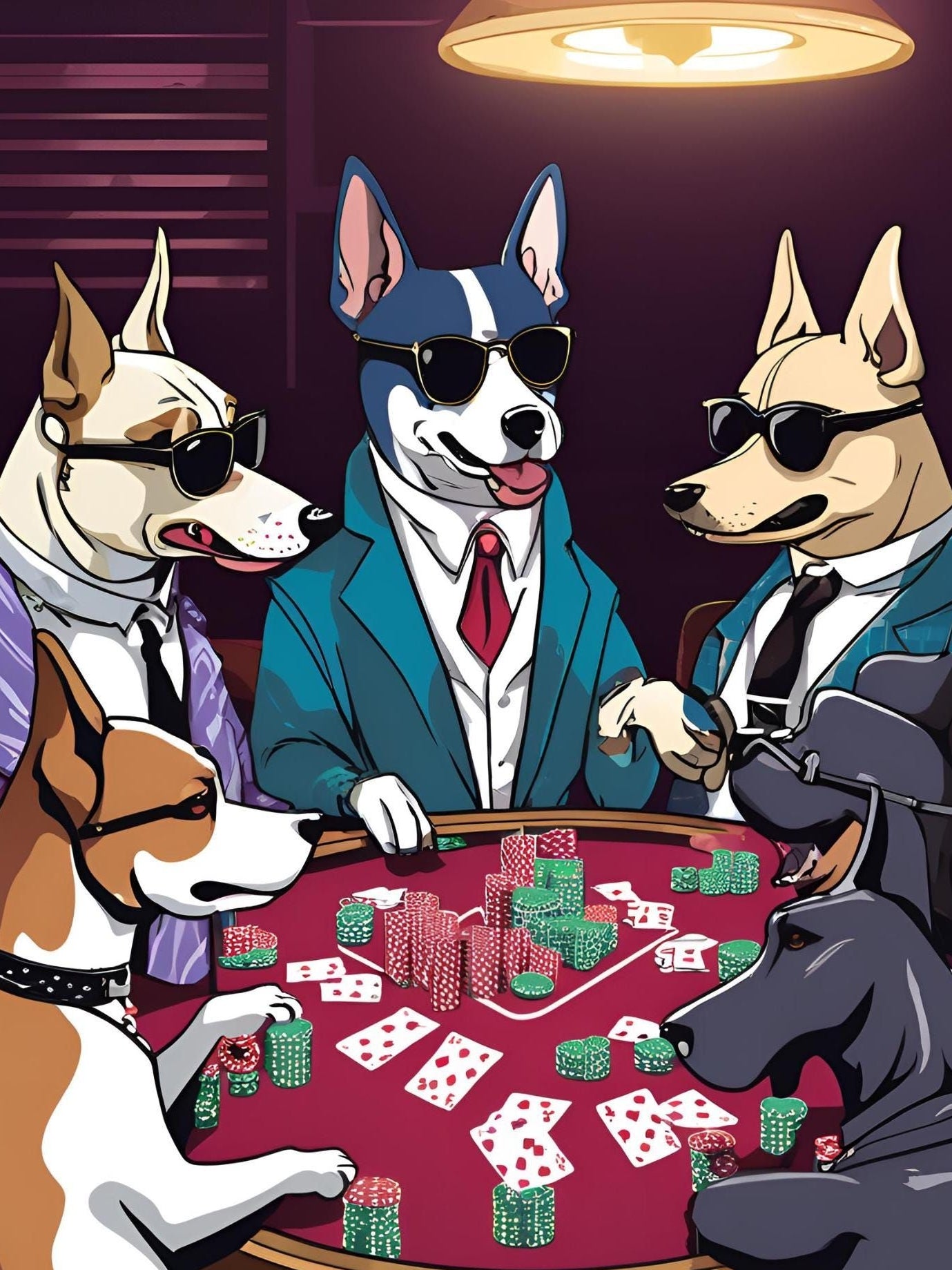 Playing Poker Dog | Diamond Painting