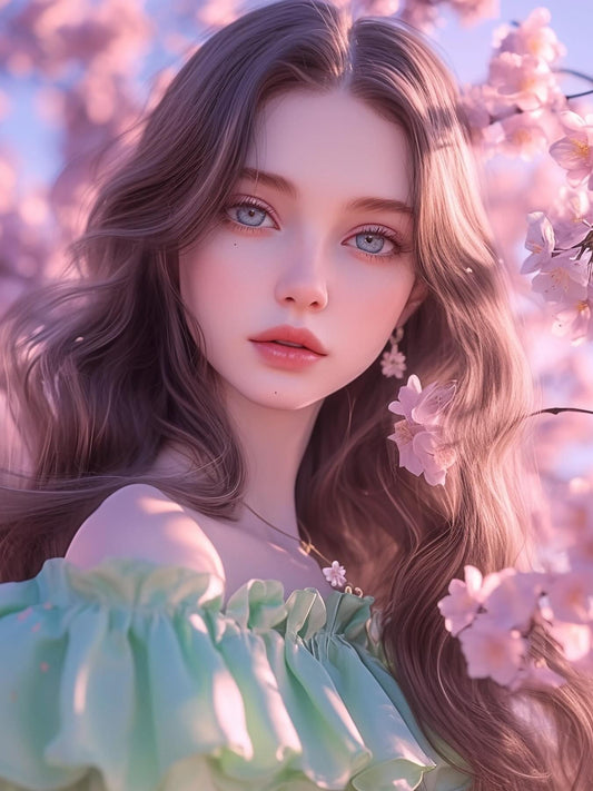 Beautiful Girl | Diamond Painting