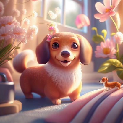 Dachshund Dog | Diamond Painting