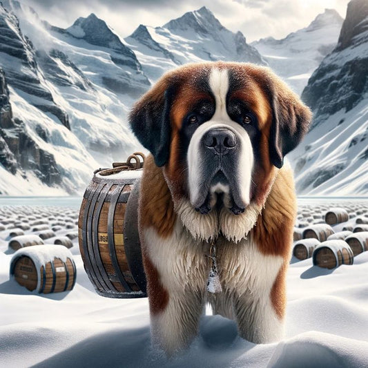 Saint Bernard Dog | Diamond Painting