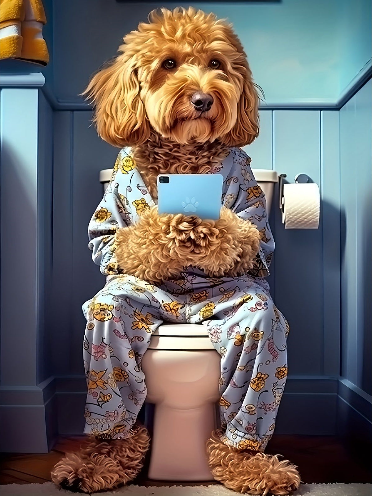 Toilet Dog | Diamond Painting