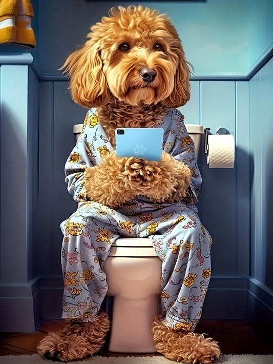 Toilet Dog | Diamond Painting