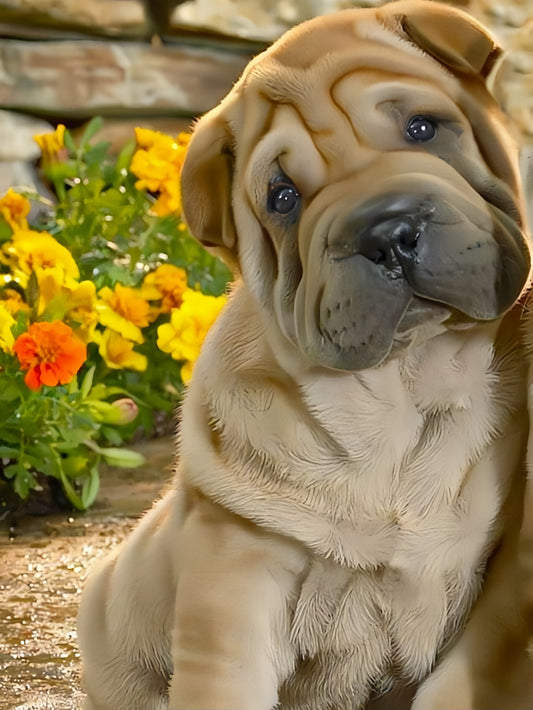 Shar Pei Dog | Diamond Painting