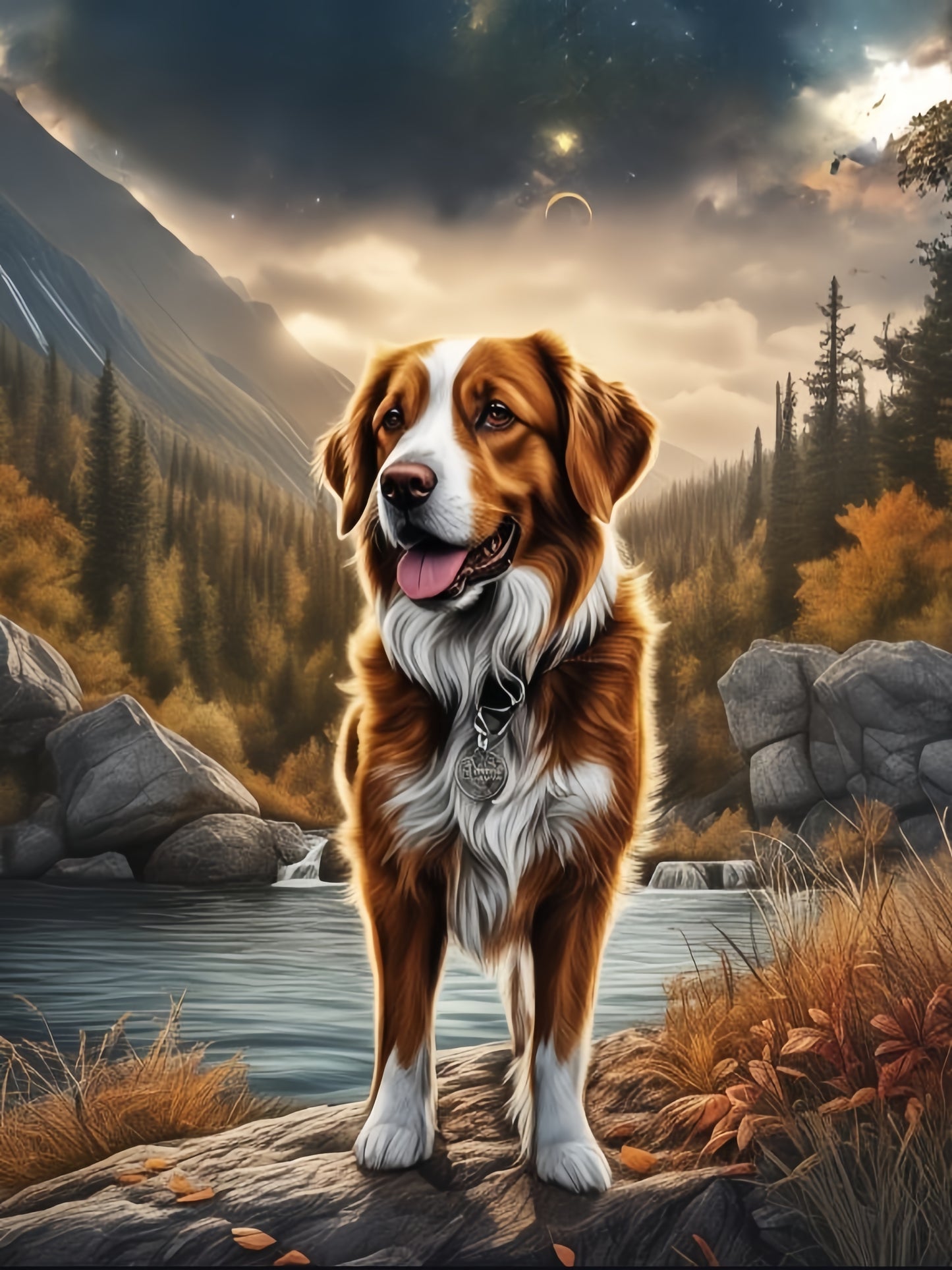 Saint Bernard Dog | Diamond Painting