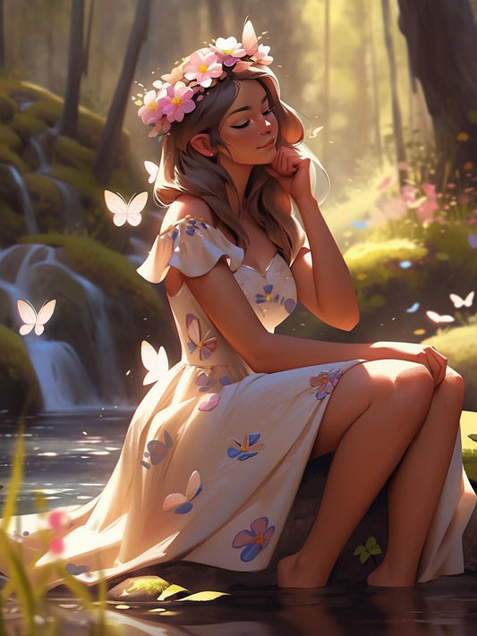 Beautiful Girl | Diamond Painting