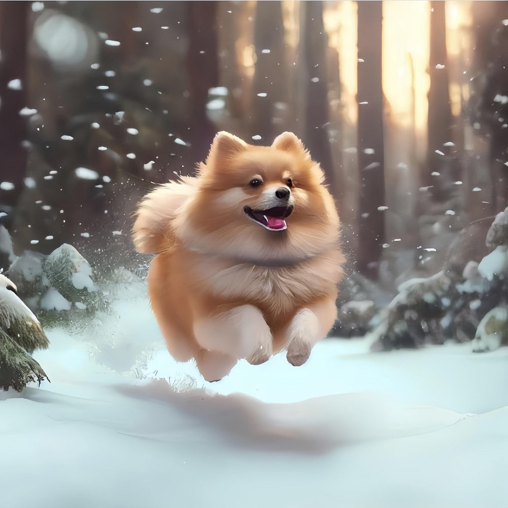 Pomeranian Dog | Diamond Painting
