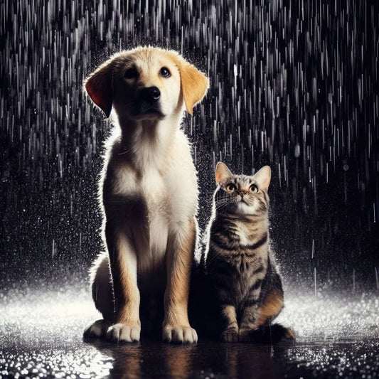 Raining Cat and Dog | Diamond Painting