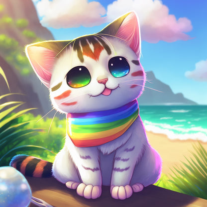 Colorful Cat | Diamond Painting