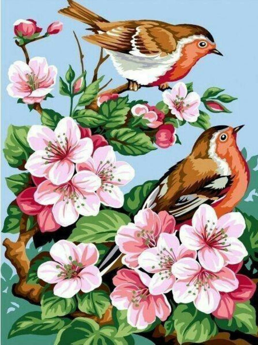 Birds and Flowers | Diamond Painting