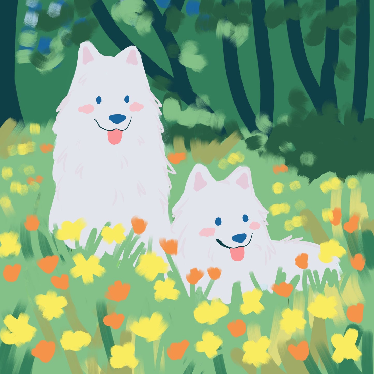 Samoyed Dog | Diamond Painting