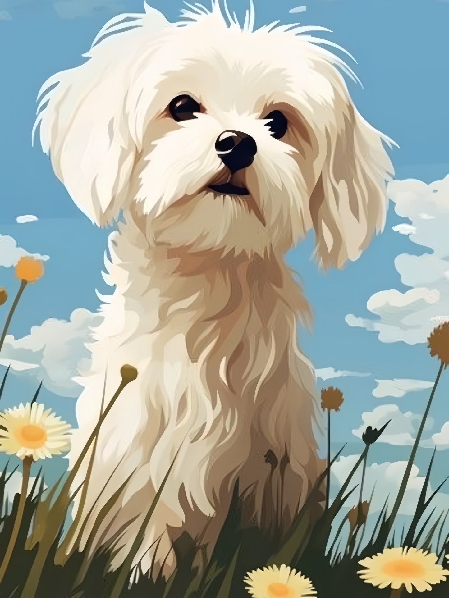 Maltese Dog | Diamond Painting